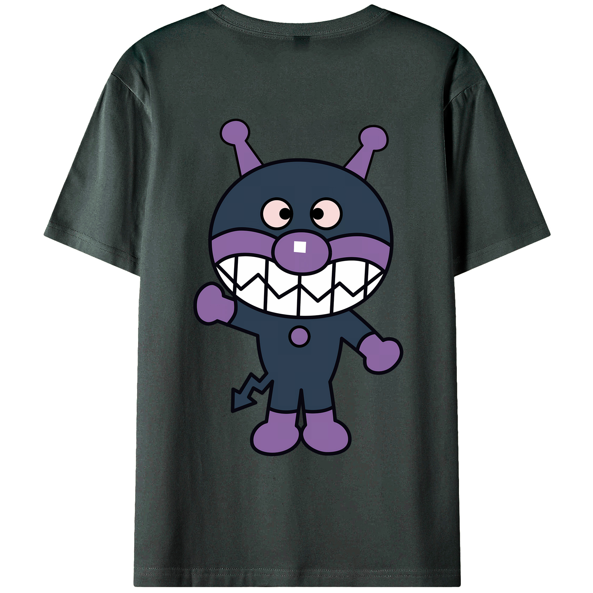 （画像用） アンパンマン Anpanman 綿100％ メンズ半袖Tシャツ（バックプリント） 通気性